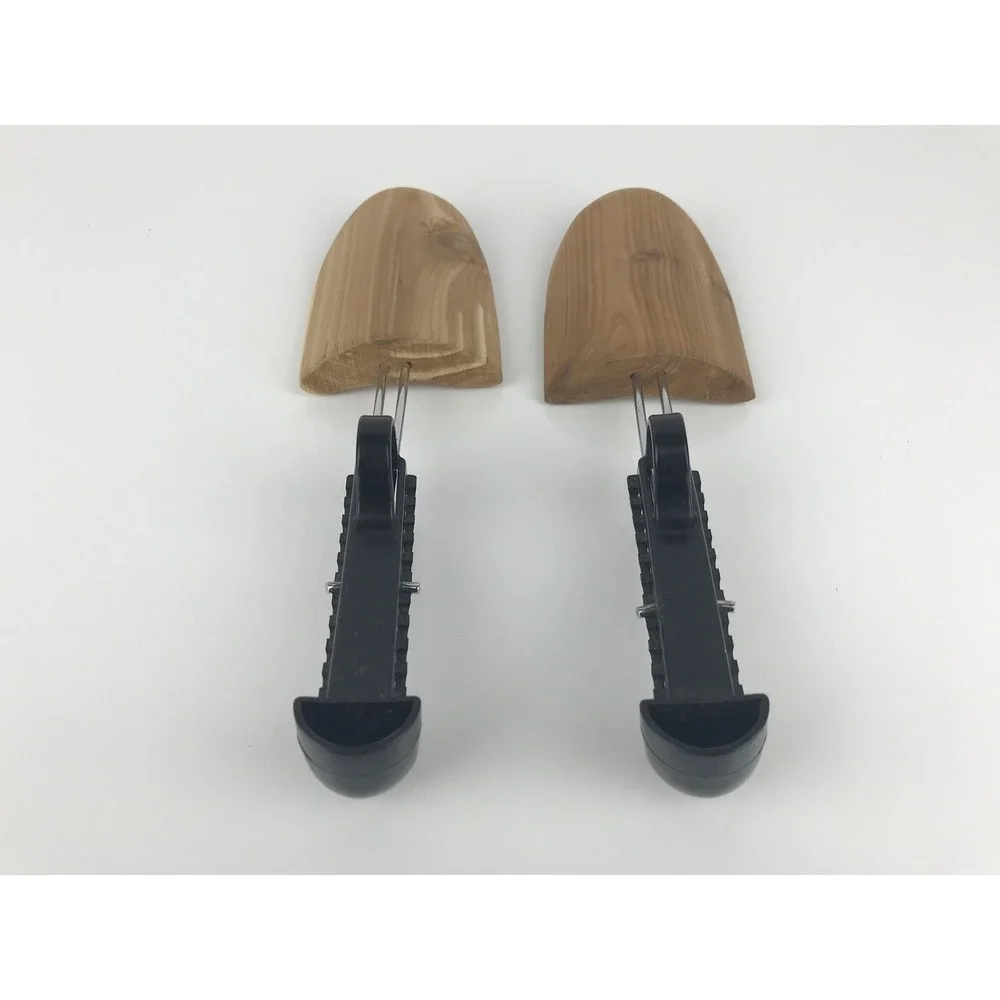 VTG Unbranded Cedar Wood Metal Shoe Trees‎ Keepers Shapers Stretchers
